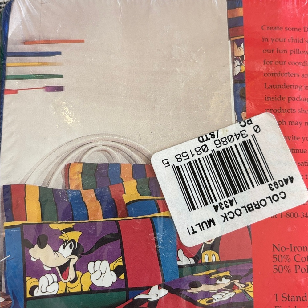 Vintage Mickey's Stuff for Kids Classic Mickey Mouse Pillowcase - Picture 2 of 3